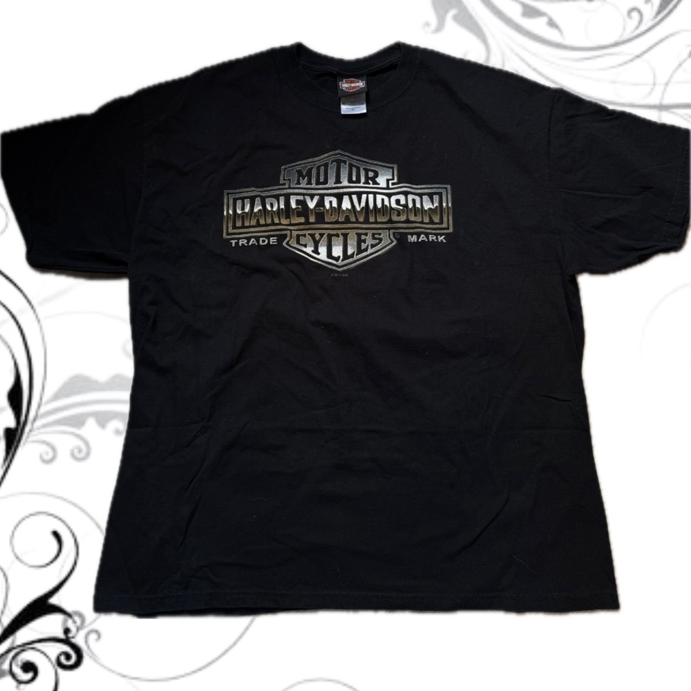 Harley-Davidson Black Tee with Gold Logo